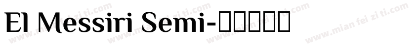 El Messiri Semi字体转换